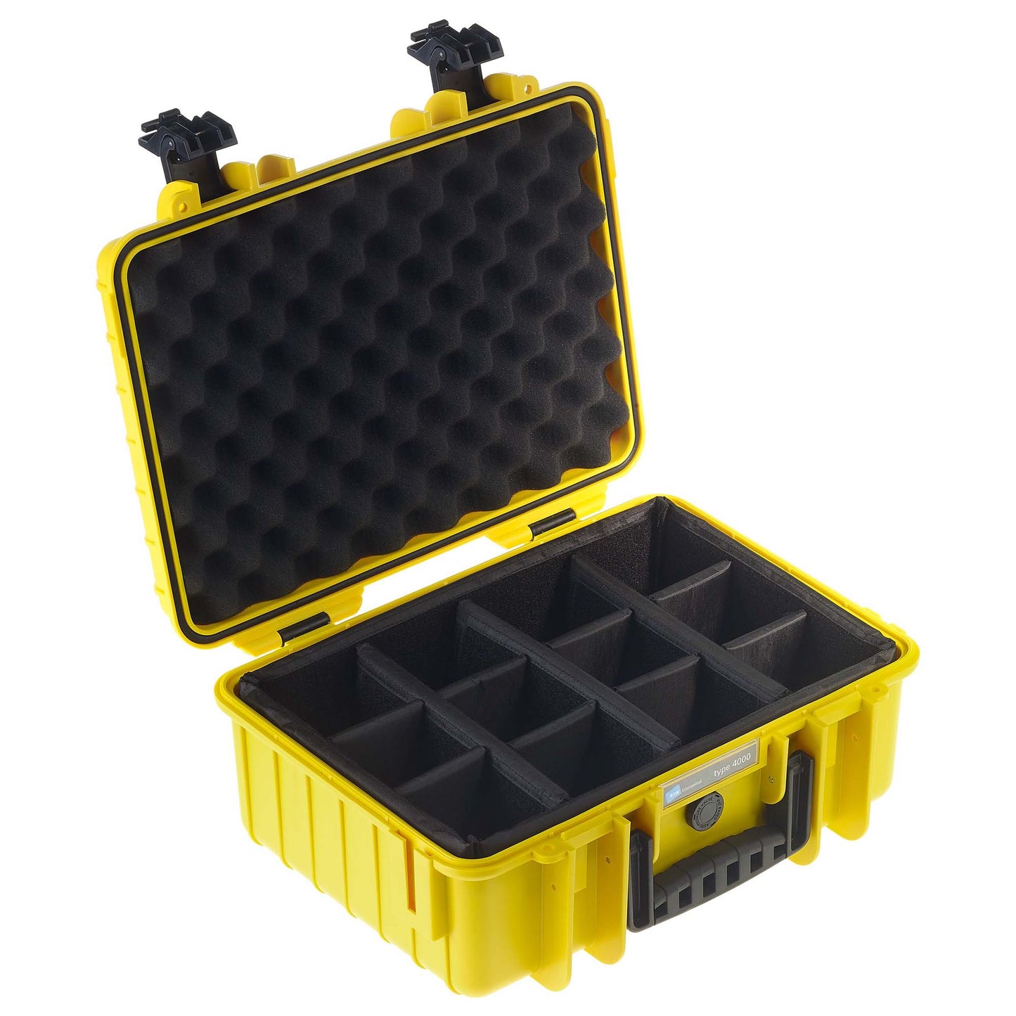 B&W Outdoor Case 4000 With Dividers (Yellow)