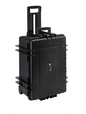 B&W Outdoor Case 6800 Trolley Style With Dividers (Black)