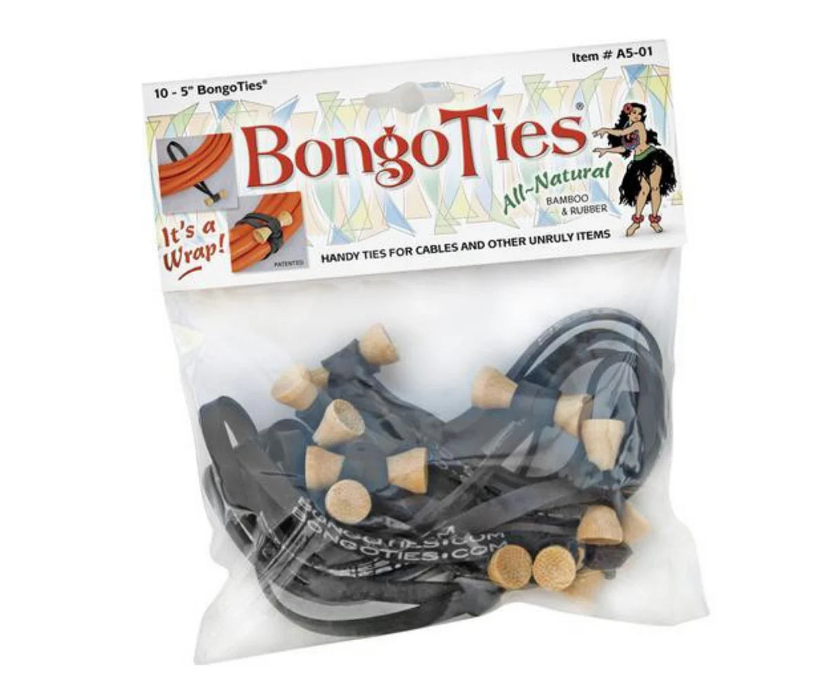 BongoTies Elastic Cable Ties (Black)