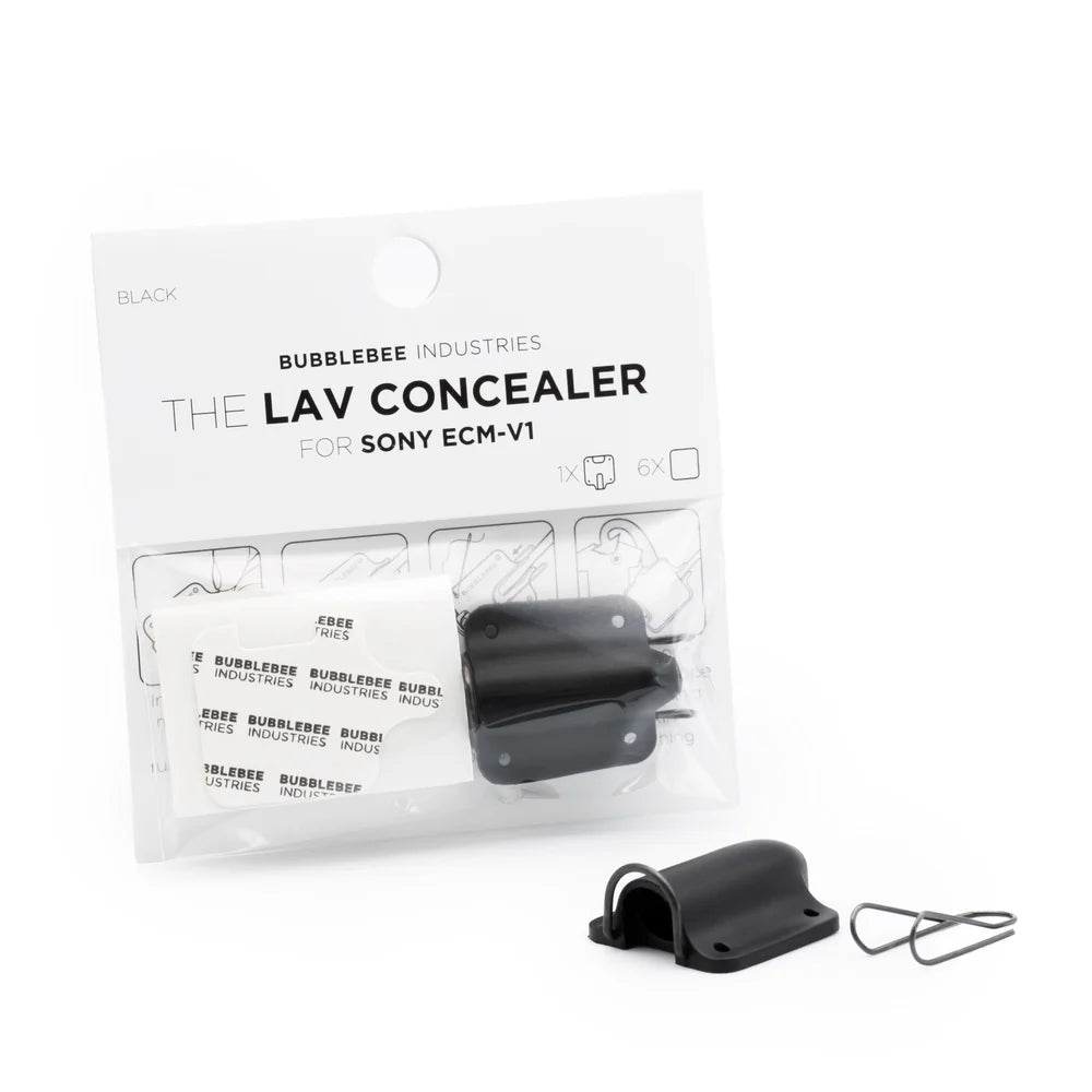 Bubblebee Industries The Lav Concealer for Sony ECM-V1 (Black) Single