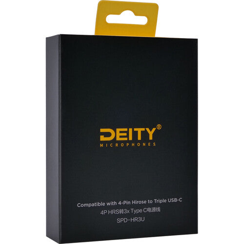 Deity Microphones SPD-HR3U 4-Pin to Triple USB-C Cable