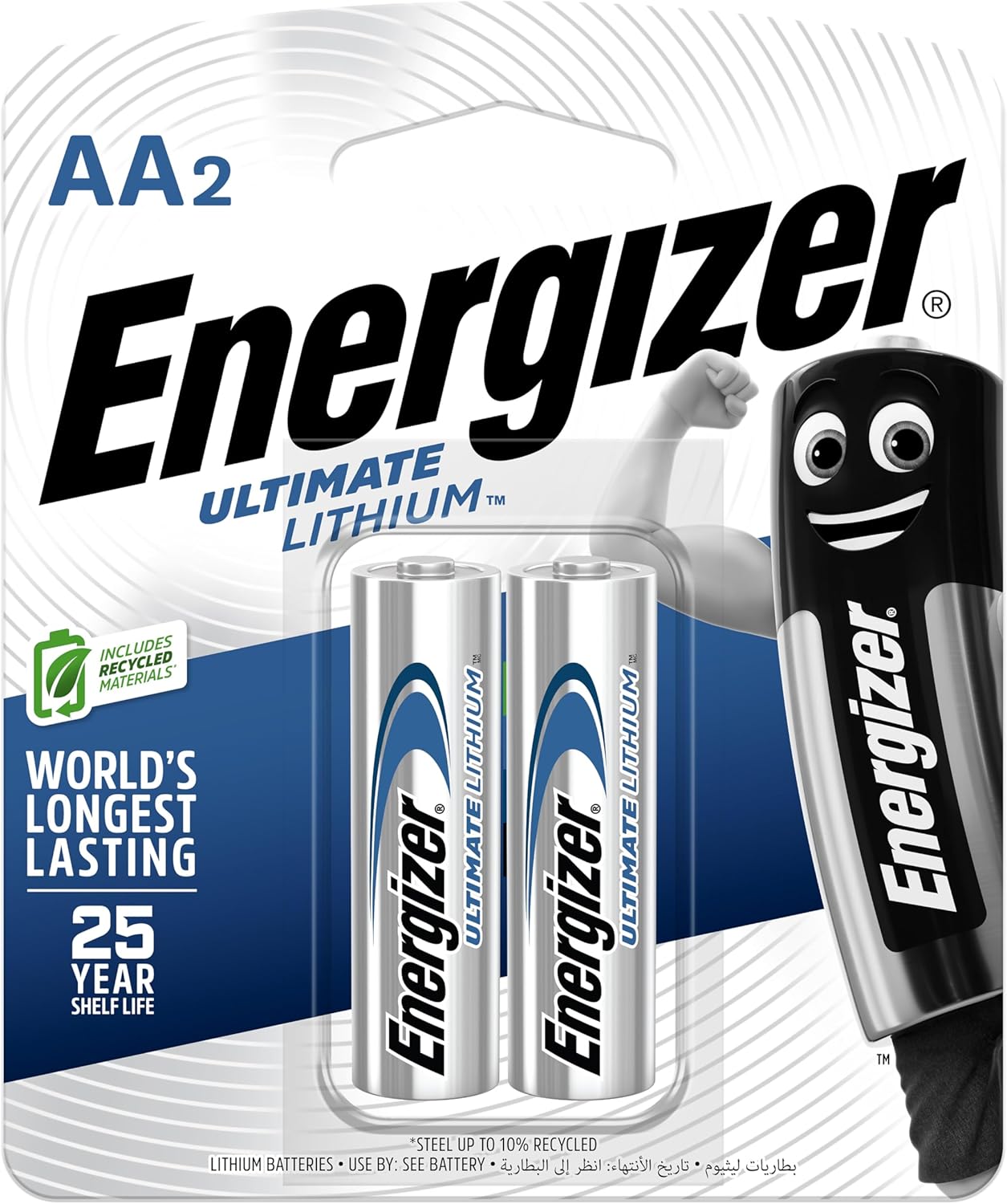 Energizer AA Ultimate Lithium 1.5V Batteries (Pack of 2)
