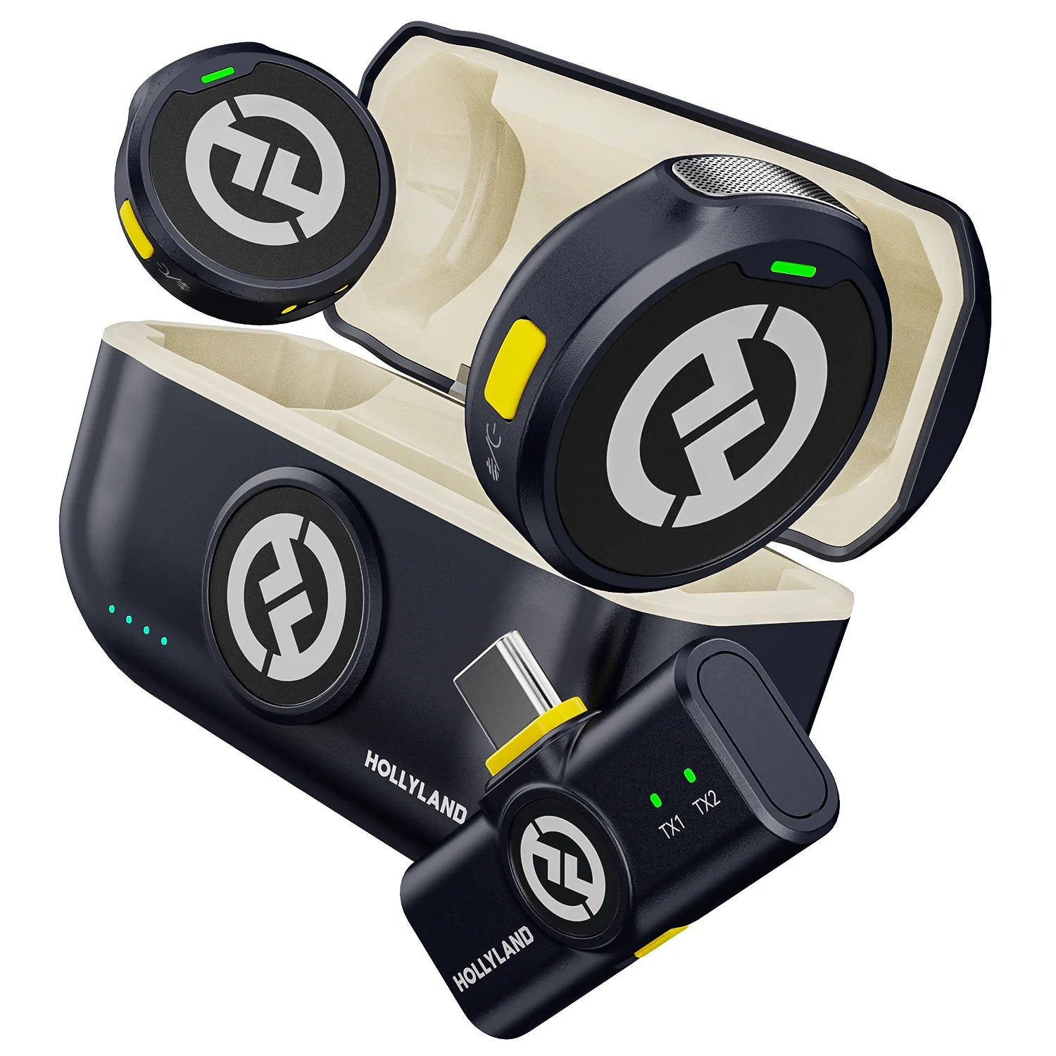 Hollyland LARK M2 DUO Wireless Lavalier Microphone with USB-C