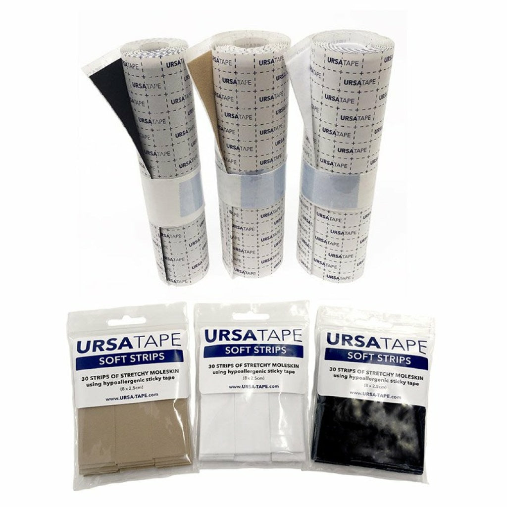 URSA Tape Soft Strips Moleskin (30 strips) Black