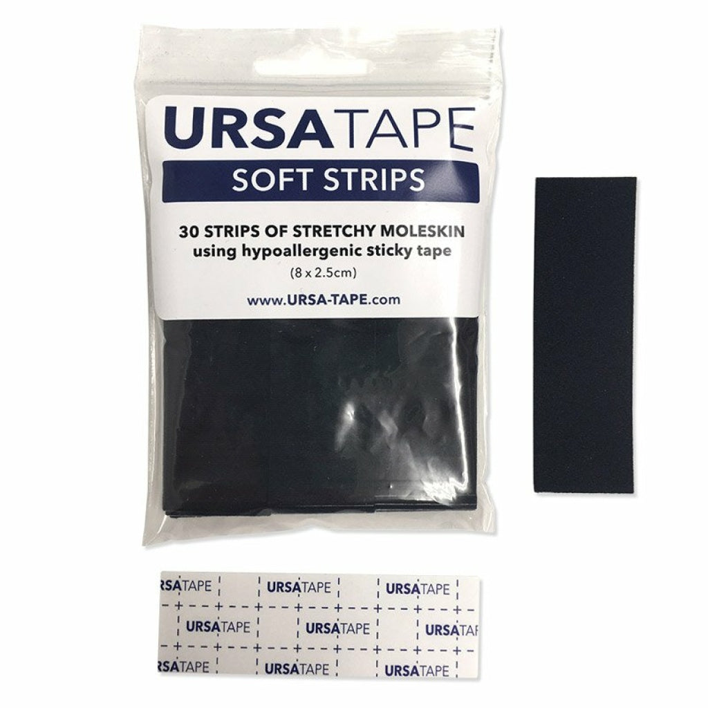 URSA Tape Soft Strips Moleskin (30 strips) Black