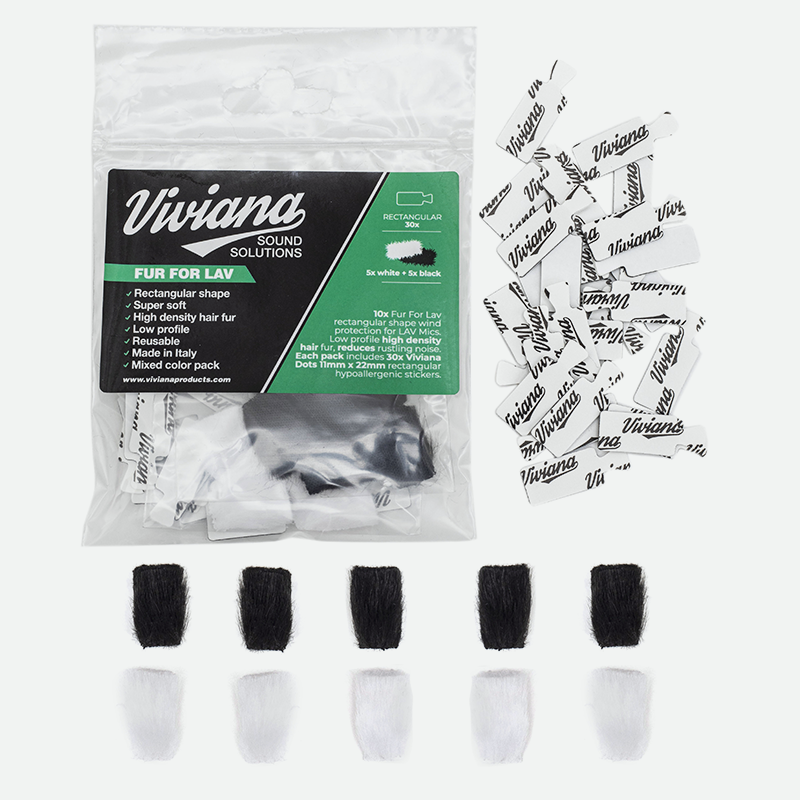 Viviana Fur for Lav Rectangular Multicolor