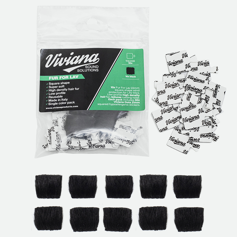Viviana Fur for Lav Square Black