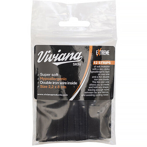 Viviana Moleskin Extreme Black (12 strips)