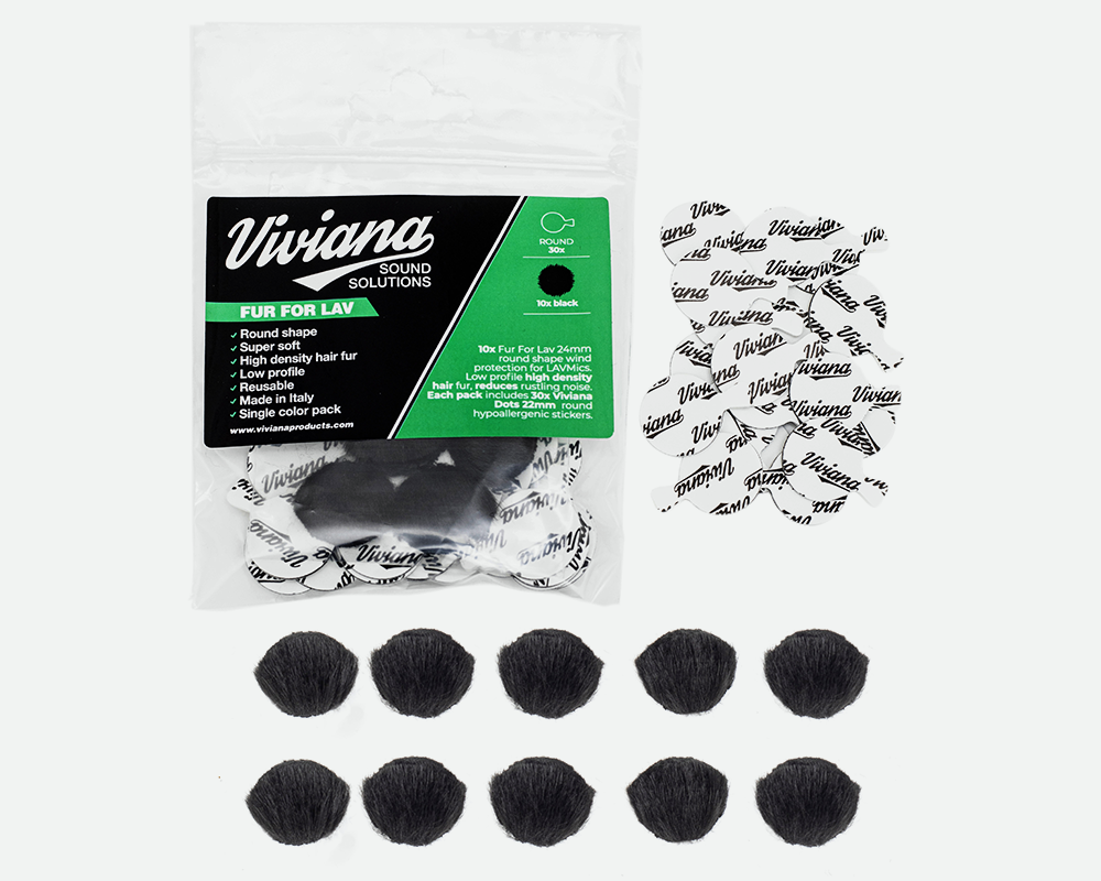 Viviana Fur for Lav Round Black