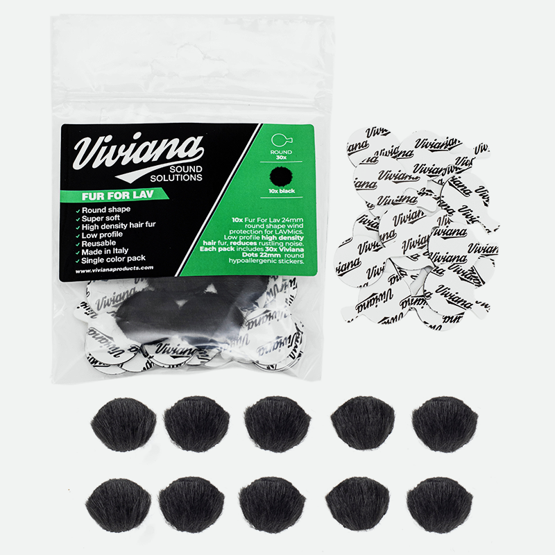 Viviana Fur for Lav Round Black