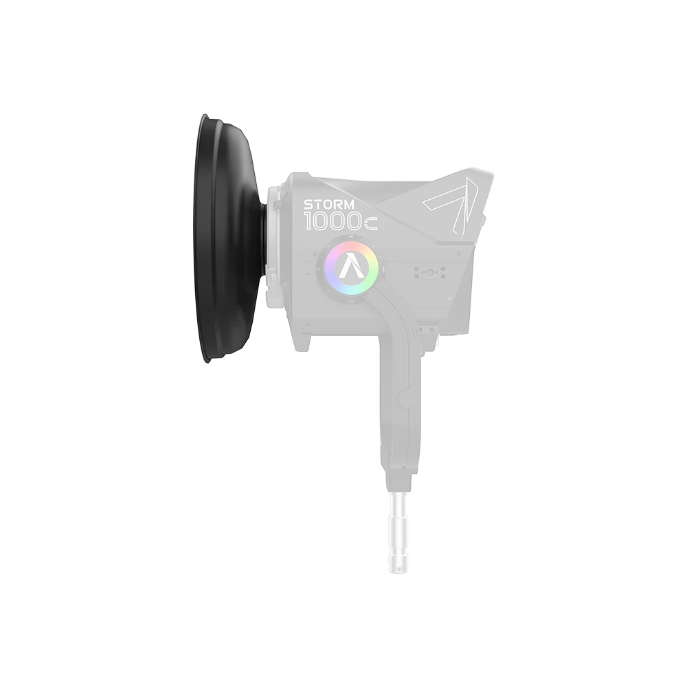 Aputure STORM 1200x/1000c Barn Doors Adapter Mounted