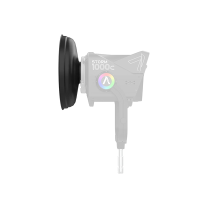 Aputure STORM 1200x/1000c Barn Doors Adapter Mounted