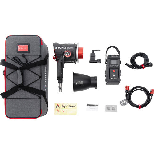 Aputure STORM 400x Tunable White LED Monolight (V-Mount) Full Kit
