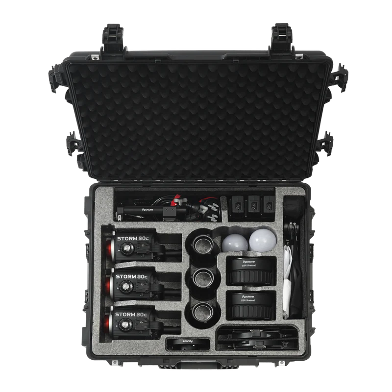 Aputure STORM 80c 3-Light Kit Rolling Hard Case
