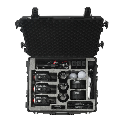 Aputure STORM 80c 3-Light Kit Rolling Hard Case