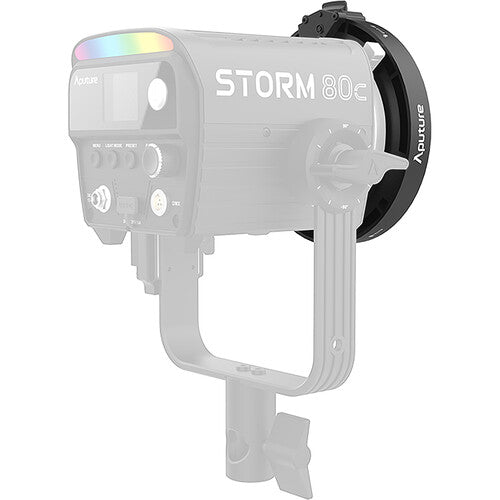 Aputure STORM 80c Bowens Mount Adapter Back