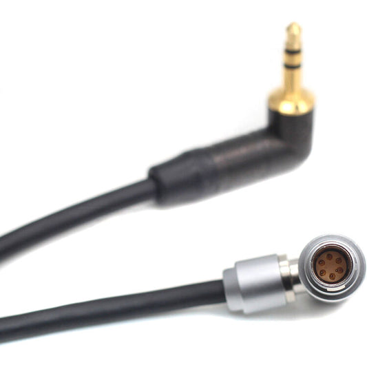 Audio Cable TRS Mini Jack To Lemo 6-Pin for ARRI ALEXA Mini LF (Right-Angled)