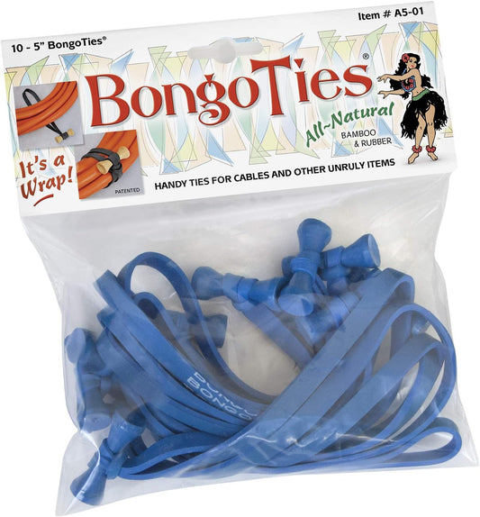 BongoTies - All Blue (10-Pack)