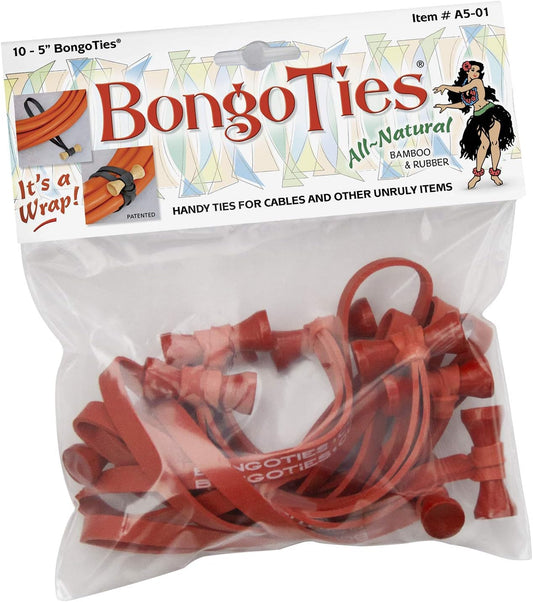 BongoTies - All Red (10-Pack)