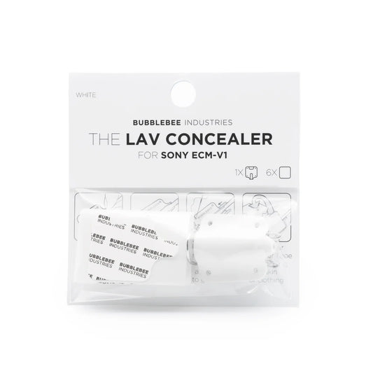 Bubblebee Industries The Lav Concealer for Sony ECM-V1 (White) Single
