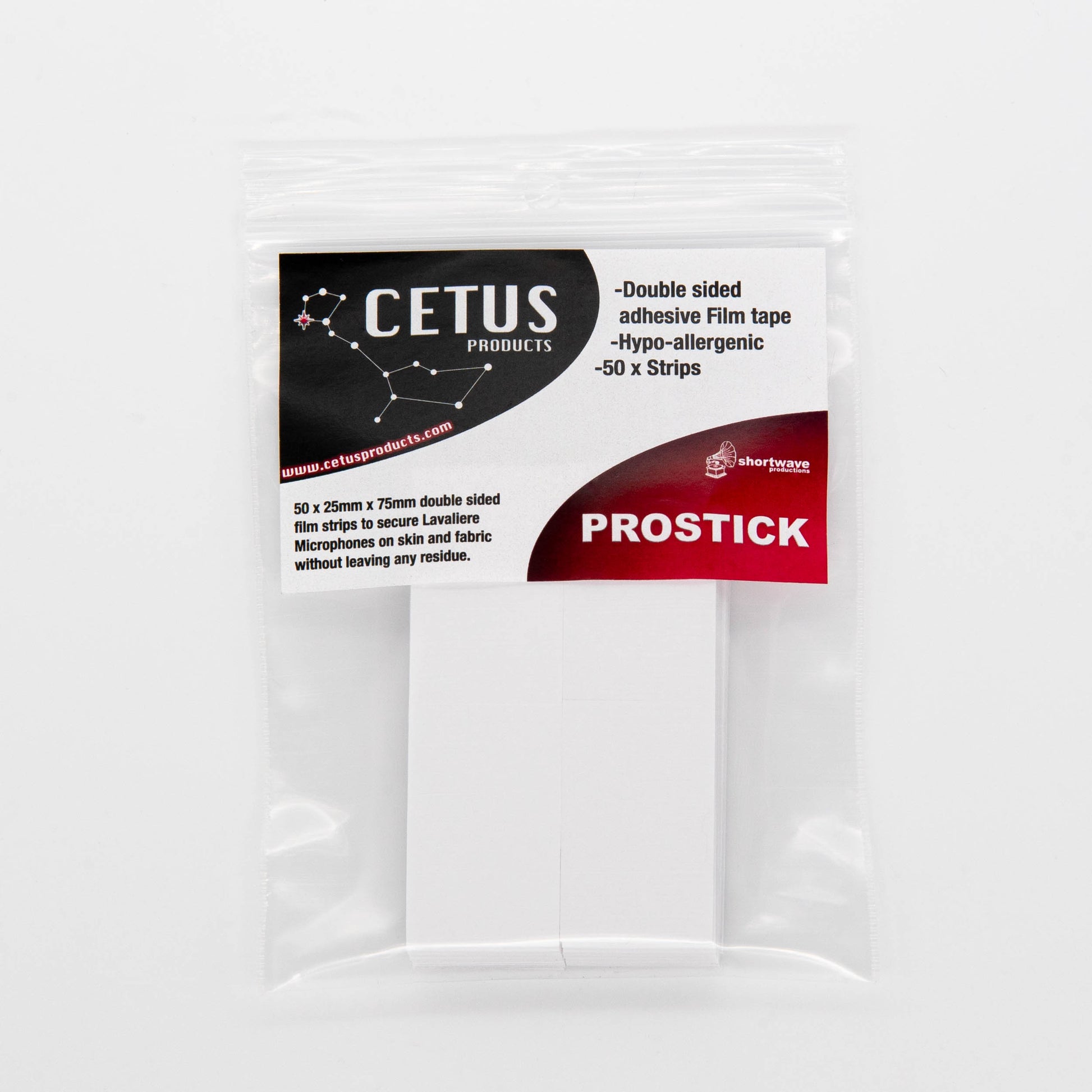 Cetus Products ProStick Double Sided Film Strips
