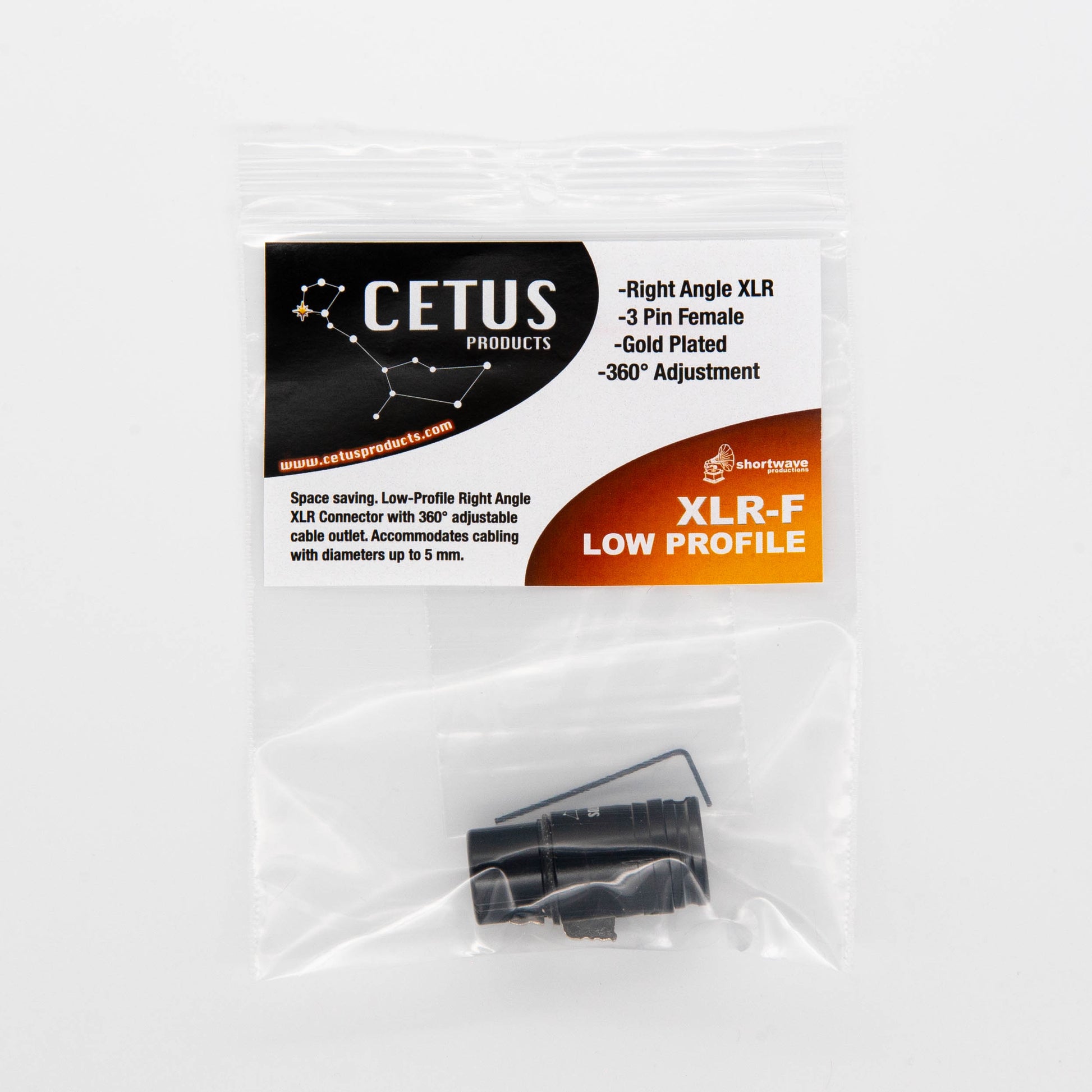 Cetus Products XLR-F Low Profile Connector