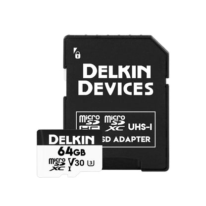Delkin Devices microSD UHS-I V30 64G with Adapter