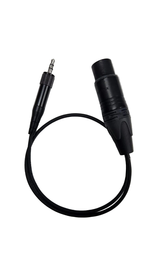 Audio cable Female XLR to Screwlock TRS Minijack 50cm