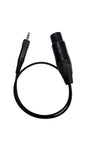 Audio cable Female XLR to Screwlock TRS Minijack 50cm