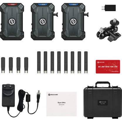 Hollyland Pyro Ultra 4K HDMI/SDI Wireless Video Dual Receiver Transmission System (1TX + 2RX)