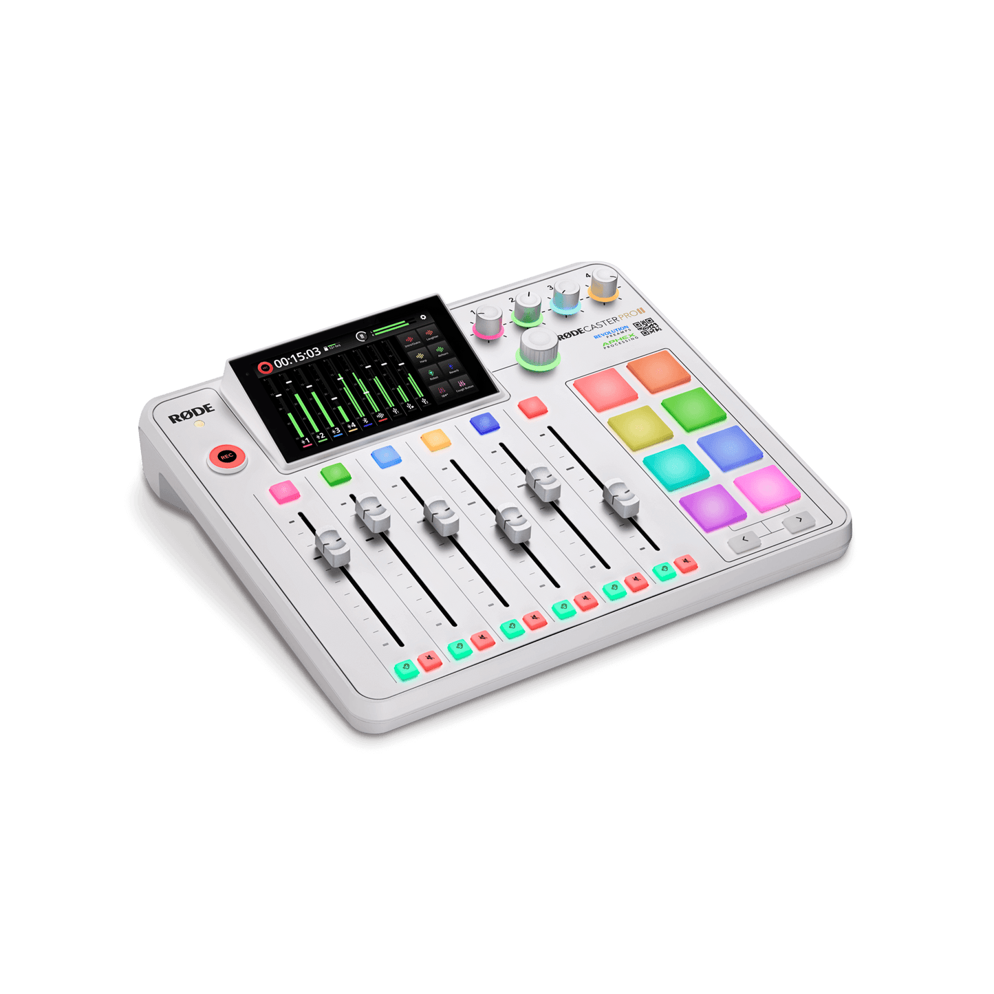 RodeCaster Pro II (White) Top View