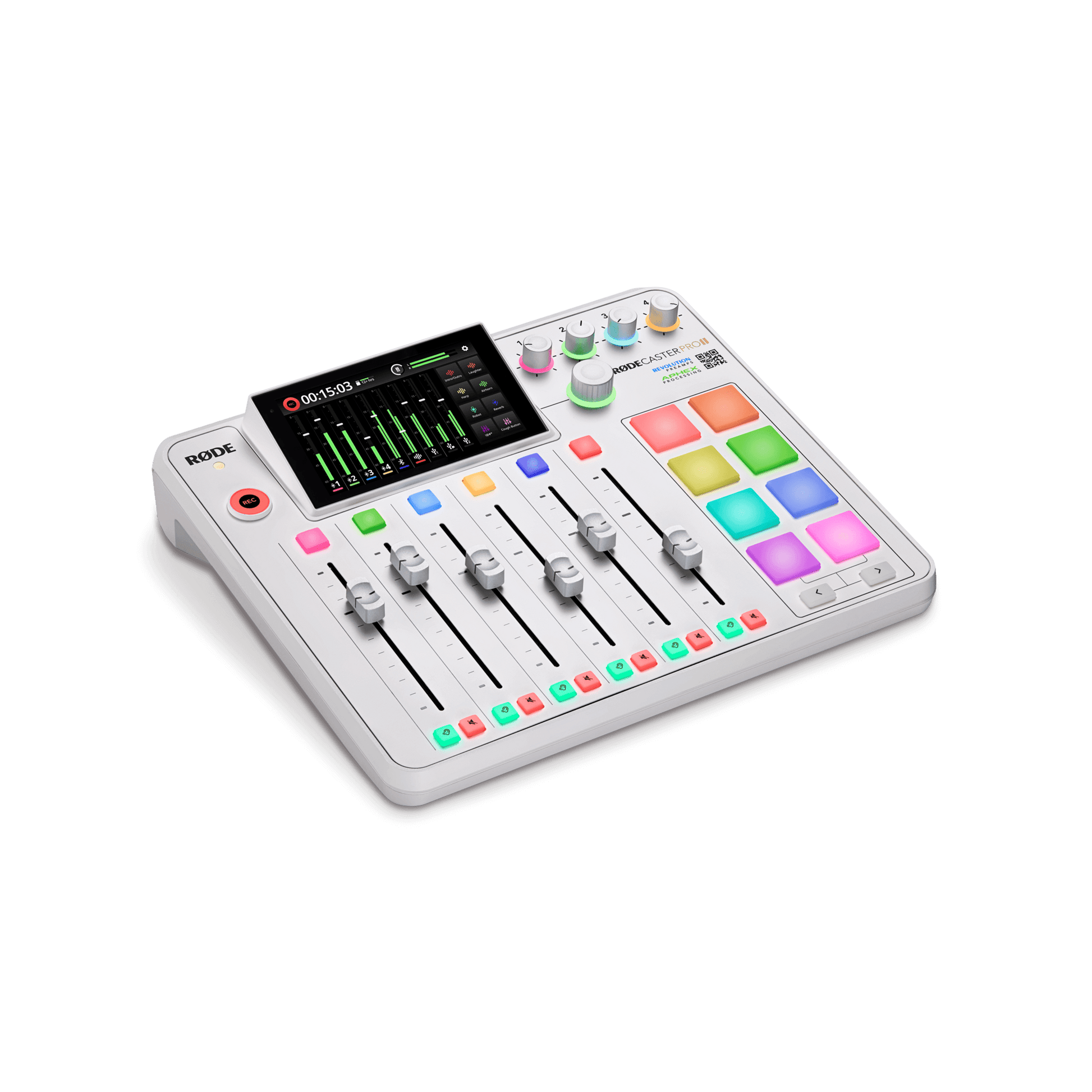 RodeCaster Pro II (White) Top View