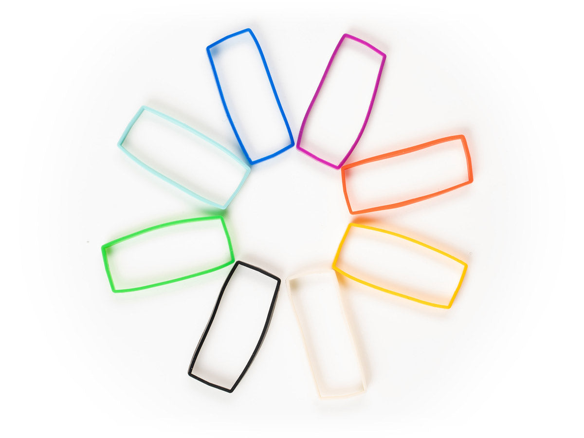 Tentacle SYNC E Silicone Bands Rainbow Set and Clamps Bands
