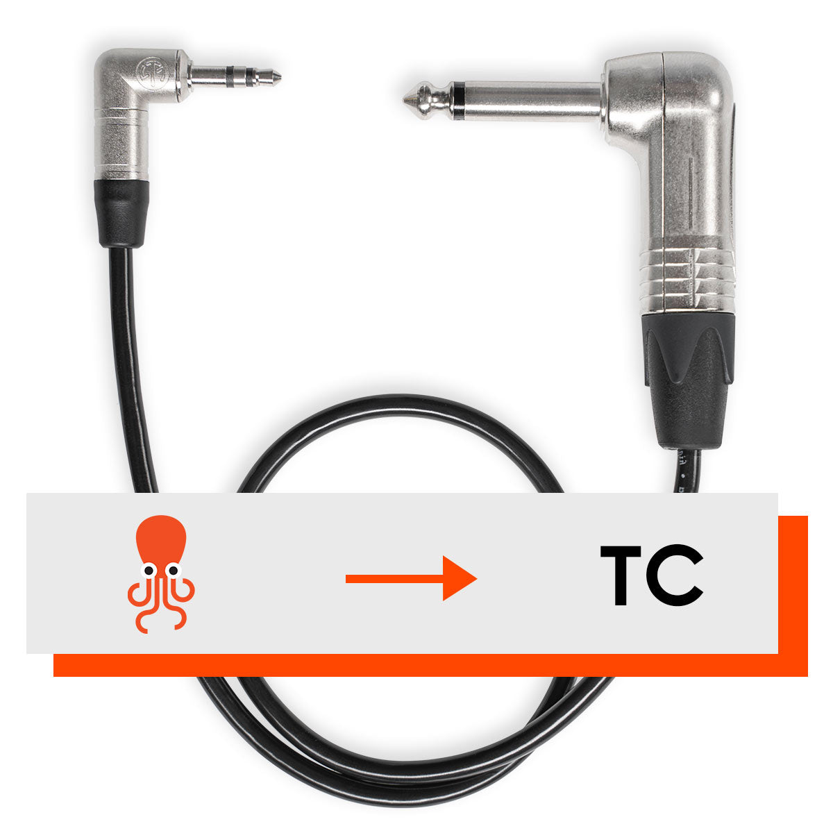 Tentacle to 6.3 mm Jack 90° Timecode Cable