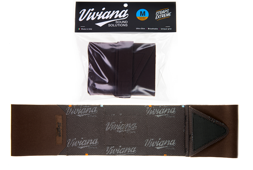 Viviana Straps Extreme Double Pouch (Brown) 105 cm